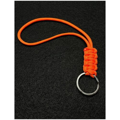Брелок, оранжевый браслет регализ милор змейка авторская работа