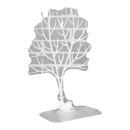 фото Подставка для украшений "олень", 25*15*41 см, прямоугольное основание, цвет белый