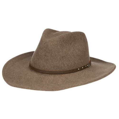 фото Шляпа ковбойская bailey, шерсть, утепленная, размер 61, коричневый