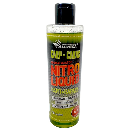 Ароматизатор ALLVEGA Nitro Liquid, 250 мл, 6 шт., карп-карась ароматизатор жидкий allvega nitro liquid carp caras 250мл карп карась