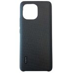Чехол-накладка для Xiaomi Mi11 черный Rugged Vegan Leather Case (Carbon Black) BHR4981GL, Xiaomi - изображение