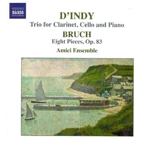 sor grande sonates op 22 25 divertissement op 23 naxos cd deu компакт диск 1шт гитарная классика Bruch-8 Pieces Op.83/D'Indy-Clarinet Trio Op.29 -Amici Ensemble Naxos CD Deu ( Компакт-диск 1шт)