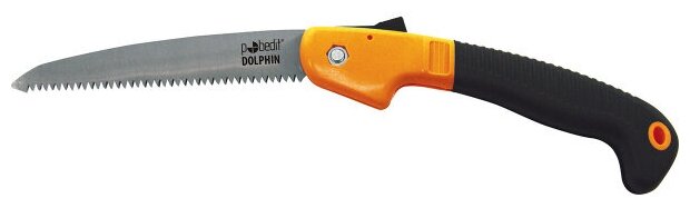 Ножовка садовая Dolphin Pobedit, 150 мм, закаленный зуб, 3D заточка, эргономичная двухкомпонентная рукоятка