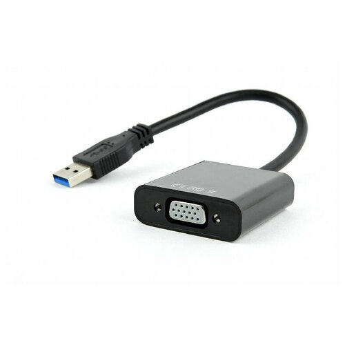 Видеоадаптер (конвертер) CABLEXPERT USB 3.0 --> VGA AB-U3M-VGAF-01, черный