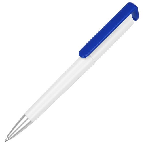 фото Ручка-подставка кипер, белый/синий yoogift