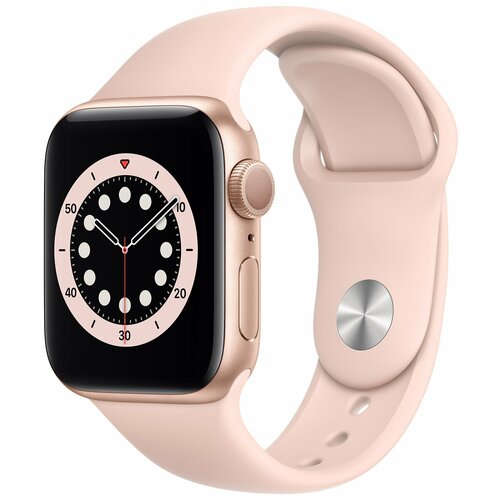 Apple Watch Series 6 GPS 40mm Aluminum Case with Sport Band goldpink sand 2519000₽