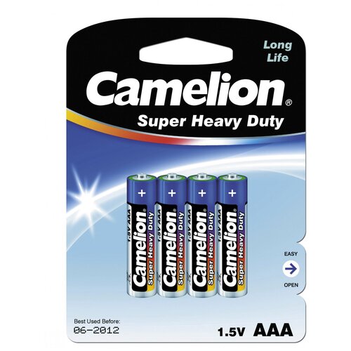 Батарейка Camelion R03 Blue BL-4 батарейка aaa camelion blue r03 r03p bp4b 4 штуки