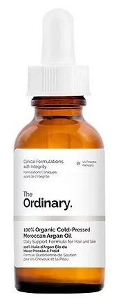 The Ordinary 100% Organic Cold-Pressed Moroccan Argan Oil (аргановое масло), 30 мл