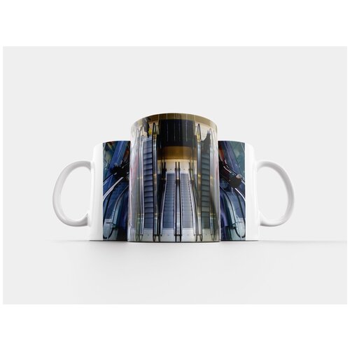 фото Кружка "эскалатор, люди, городской" 320 мл lotsprints