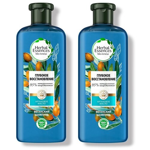 Название Herbal Essences веганский шампунь Аргановое масло Глубокое восстановление 2х400мл.