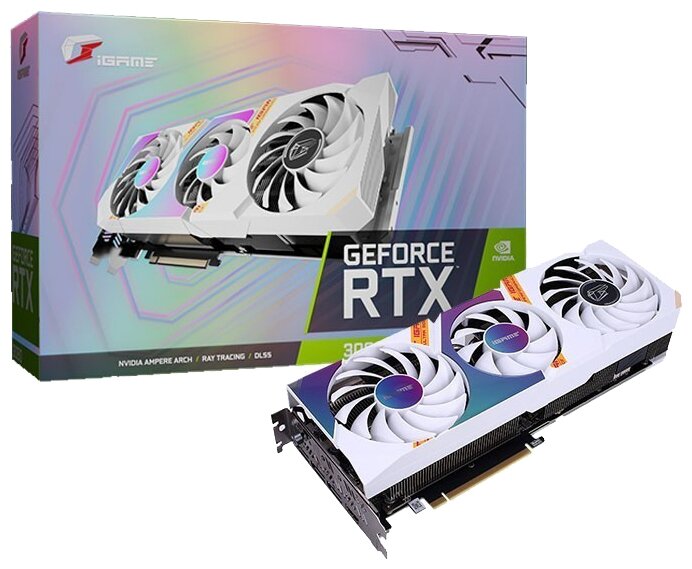 Видеокарта Colorful iGame GeForce RTX 3060 Ti Ultra W OC LHR-V 8GB (RTX 3060 Ti Ultra W OC LHR-V), Retail