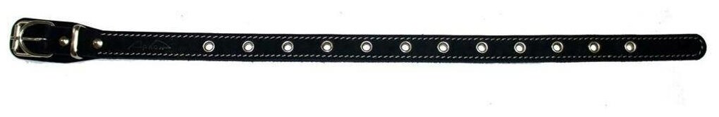 Ошейник аркон кожаный для собак универсальный черный (на обхват до 54 см/25 мм)
