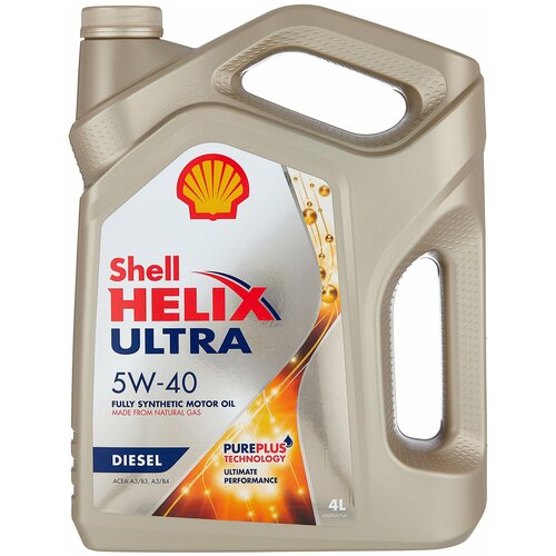фото Синтетическое моторное масло shell helix ultra diesel 5w-40, 4 л
