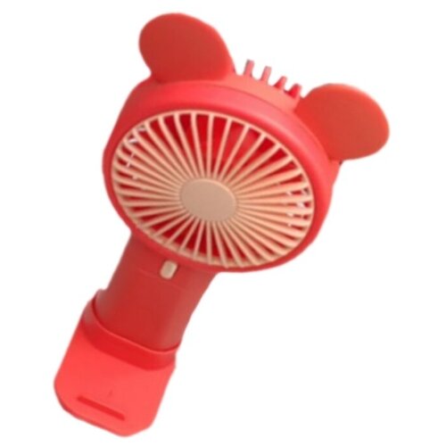 Портативный вентилятор ручной мини вентилятор красный ручной вентилятор с ушками вентилятор с USB вентилятор детский 35500₽