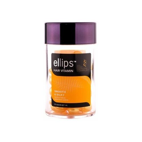 упаковка капсулы для волос с кератином и маслом алое-вера Pro-Keratin Complex ELLIPS 50 шт.