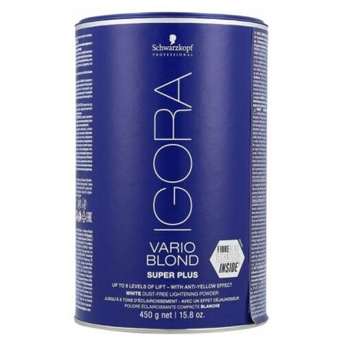 фото Порошок обесцвечивающий schwarzkopf professional igora vario blond super plus, 450 г