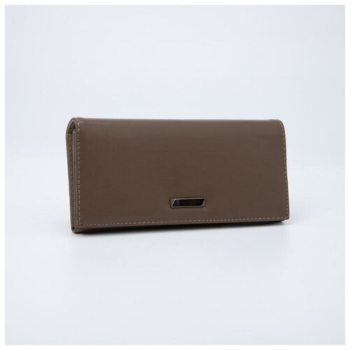 фото Кошелёк на магнитах, цвет коричневый нет бренда