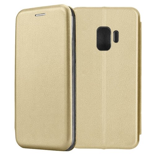 Чехол-книжка Fashion Case для Samsung Galaxy S9 G960 золотой