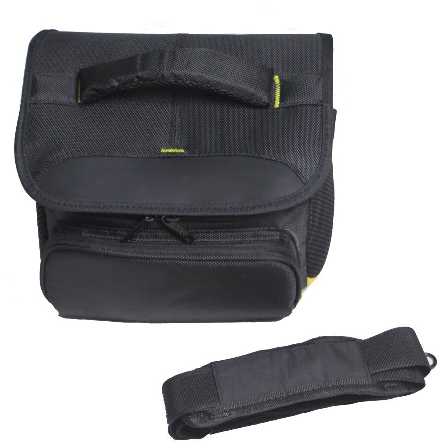 Чехол-сумка для MyPads TC-1230 фотоаппарата Nikon D5300 из качественной износостойкой влагозащитной ткани черный