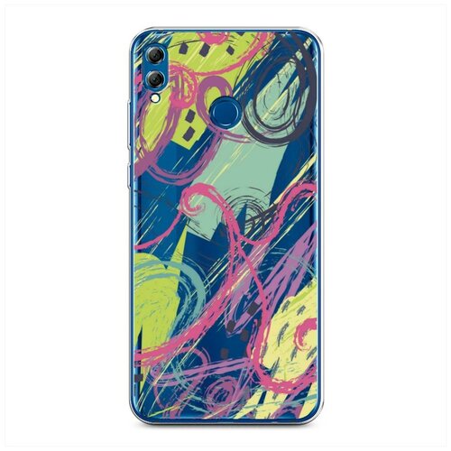 фото Силиконовый чехол "вихри арт" на honor 8x / хонор 8х case place