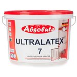 Краска водно-дисперсионная Absolute Ultralatex 7 влагостойкая полуматовая - изображение