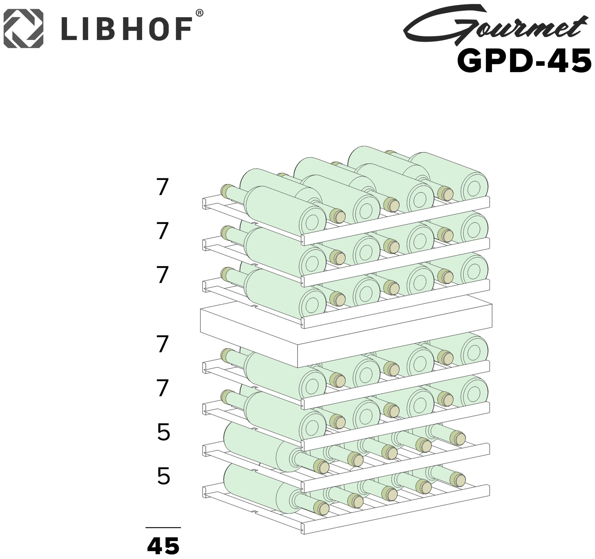 Винный шкаф Libhof GPD-45 Premium