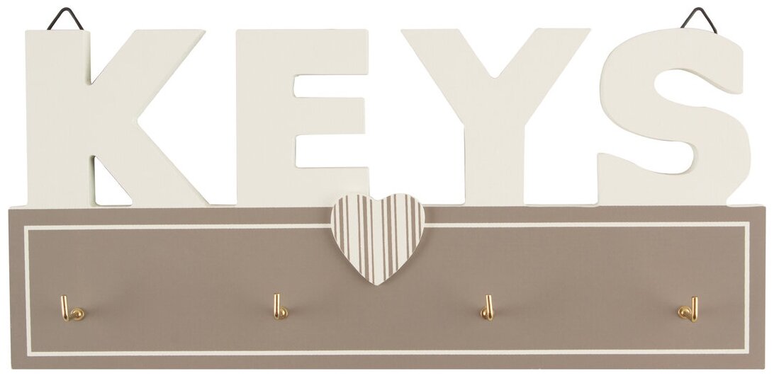 ключница KEYS 240х25х110мм МДФ/металл Волшебная Страна - фото №5