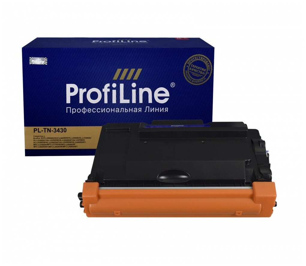 Картридж TN-3430 для Brother DCP-L5500DN, MFC-L5750DW, MLC-L5700DN, HL-L5100DN 3000 стр. ProfiLine