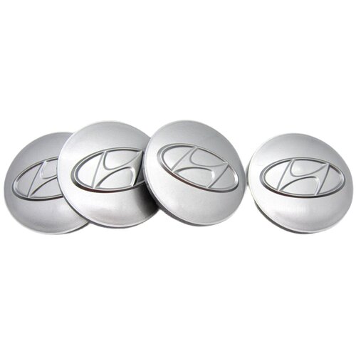 Колпачок заглушка для литого диска КиК Хендай серебристый комплект 4 шт 1193₽