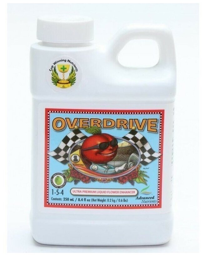 Стимулятор цветения Advanced Nutrients Overdrive 0.25 л (250 мл) - фотография № 1