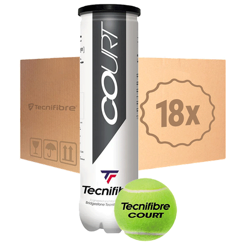 Теннисные мячи Tecnifibre Court 72 (18x4) брелок tecnifibre черный