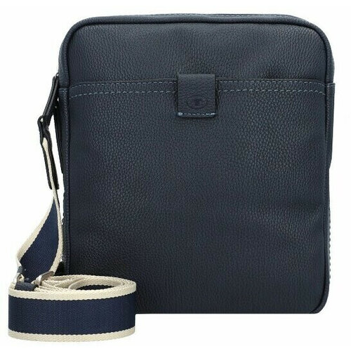 фото Сумка планшет tom tailor повседневная, внутренний карман, регулируемый ремень, синий