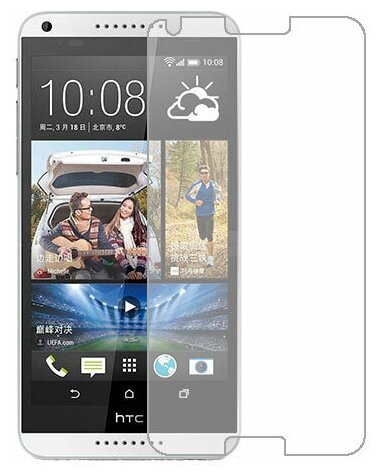 HTC Desire 816 dual sim защитный экран Гидрогель Прозрачный (Силикон) 1 штука