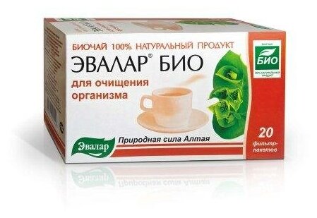 Эвалар чай Био Для очищения организма ф/п, 1.5 г, 20 шт.