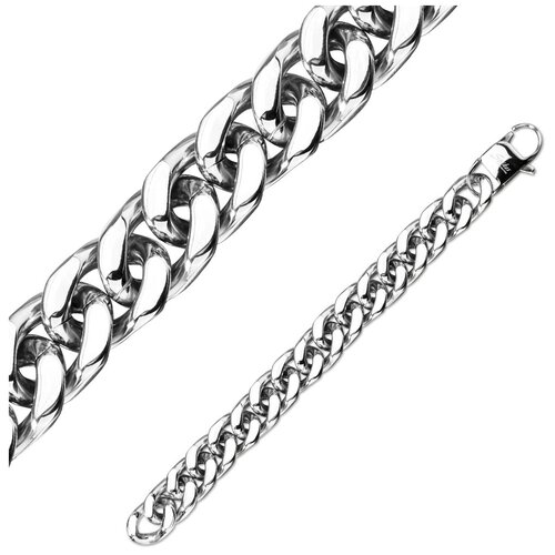 фото Браслет мужской из стали,кубинская цепь; ширина 12 мм, длина 203 мм spikes