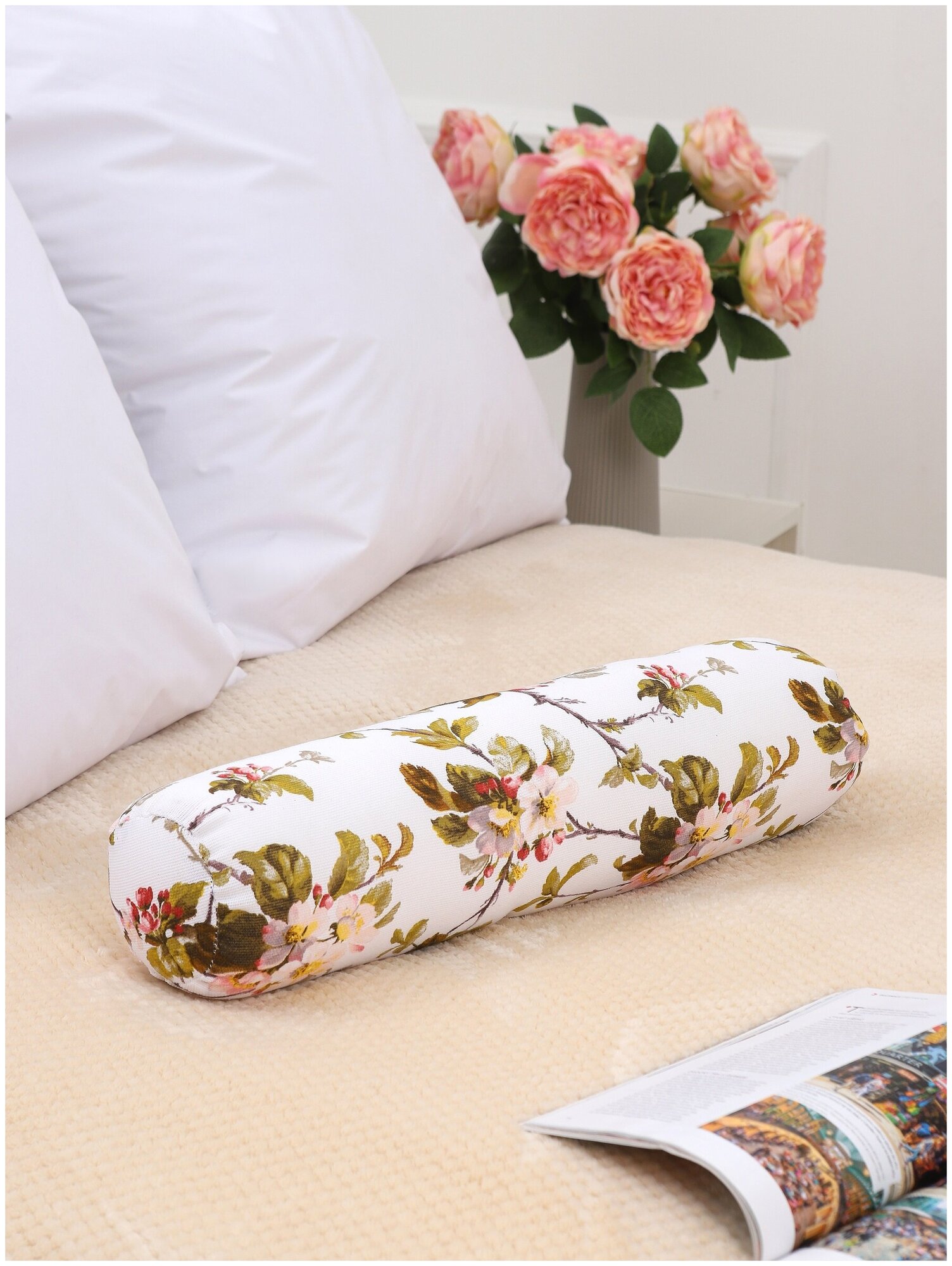 фото Валик для спины Lizzy Home 13*52 см подушка декоративная, декор для дома