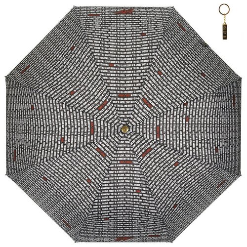 фото Мини-зонт flioraj, автомат, 3 сложения, купол 102 см., 8 спиц, система «антиветер», чехол в комплекте, для женщин, черный
