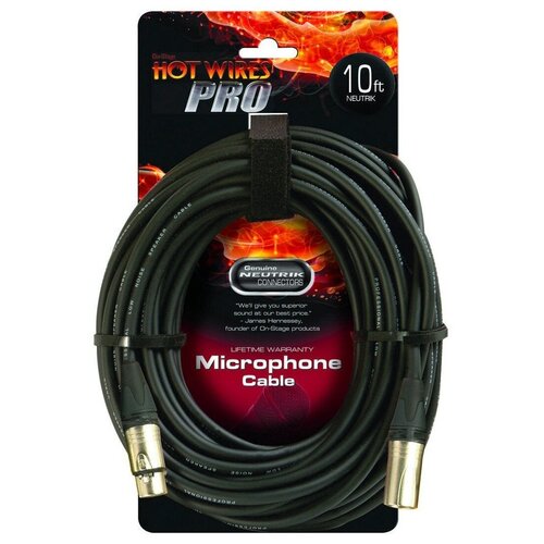 Кабель аудио 1xXLR - 1xXLR OnStage MC-10NN 3.0m
