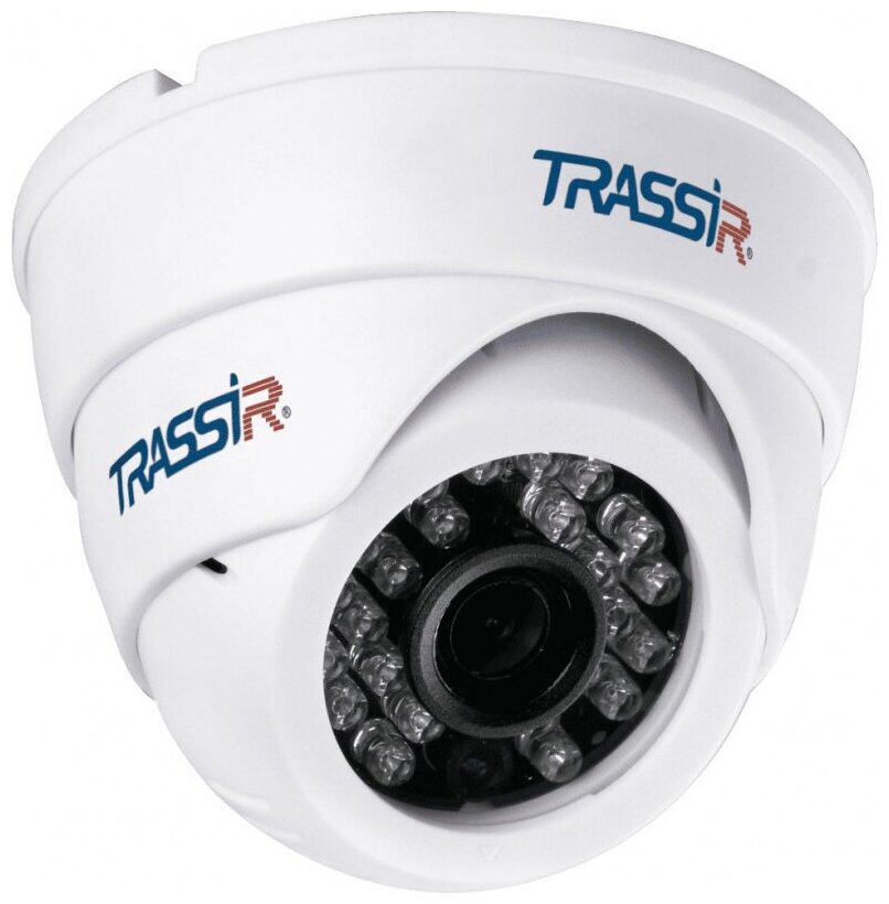 Камера видеонаблюдения IP Trassir TR-D8121IR2W 2.8-2.8мм цв. корп. белый TR-D8121IR2W 2.8 MM
