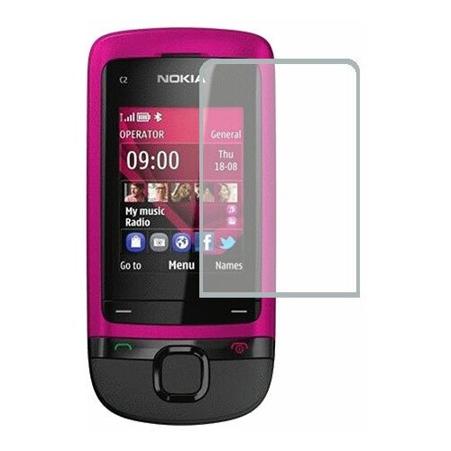 Nokia C2-05 защитный экран Гидрогель Прозрачный (Силикон) 1 штука