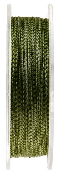 Плетеный шнур для рыбалки №ONE Military 4X 125м темно-зеленый 018мм