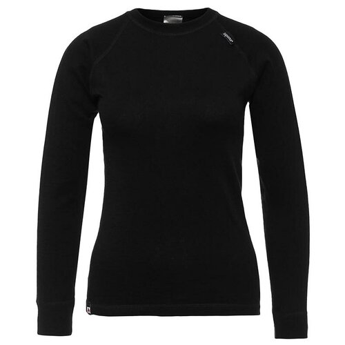 фото Рубашка женская lopoma energy wool 2225 а, 230 г/м, чёрный, xs