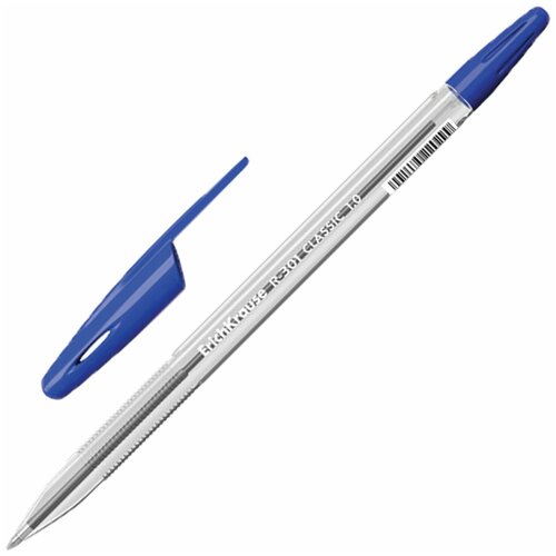 Ручка шариковая ERICH KRAUSE R-301 Spring, синяя, корпус тонированный ассорти, узел 0,7 мм, линия письма 0,35 мм, 31059