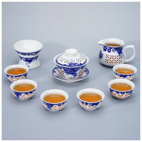 Набор посуды для чайной церемонии из рисового фарфора