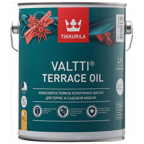 Тиккурила валтти TERRACE OIL EC 2,7 Л (1/6) масло для террас 