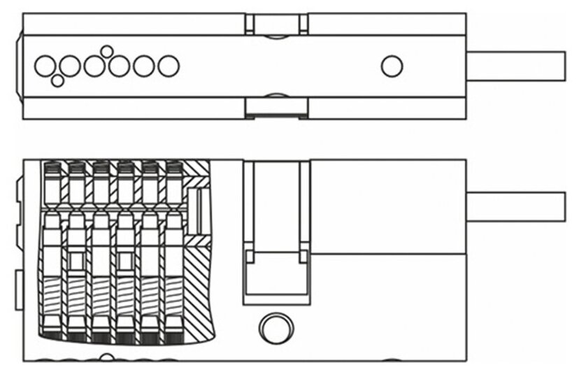 Цилиндровый механизм гардиан Standart GSV 82 S, 41хV41мм, 5 ключей, личинка для замка - фотография № 3