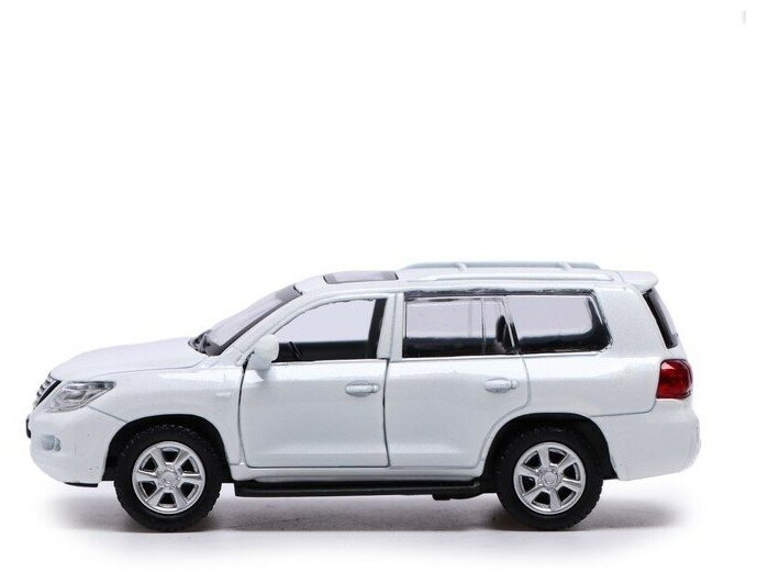 Машина металлическая LEXUS LX570, 1:43, инерция, открываются двери, цвет белый (1 шт.)