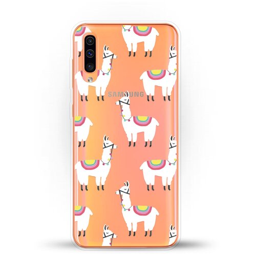 фото Силиконовый чехол белые ламы на samsung galaxy a30s andy & paul