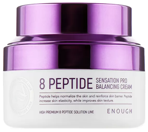 Enough 8 Peptide Sensation Pro Balancing Cream Крем для лица с пептидным комплексом, 50 мл