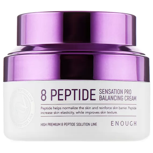 Enough 8 Peptide Sensation Pro Balancing Cream Крем для лица с пептидным комплексом, 50 мл